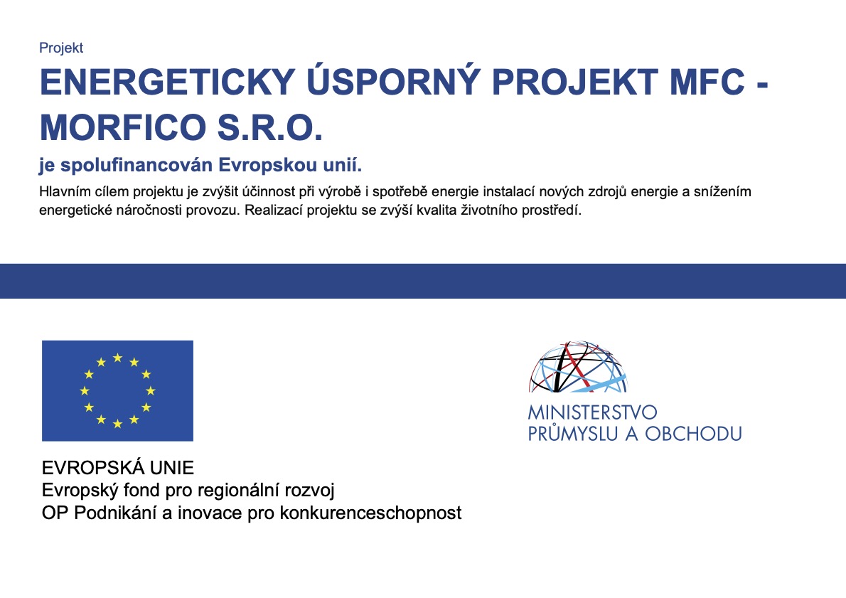 Энергосберегающий проект MFC - MORFICO s.r.o.